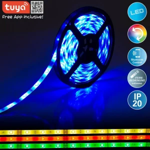 Näve Ruban LED RVB avec télécommande, longueur 5 m^ Lampes Décoratives