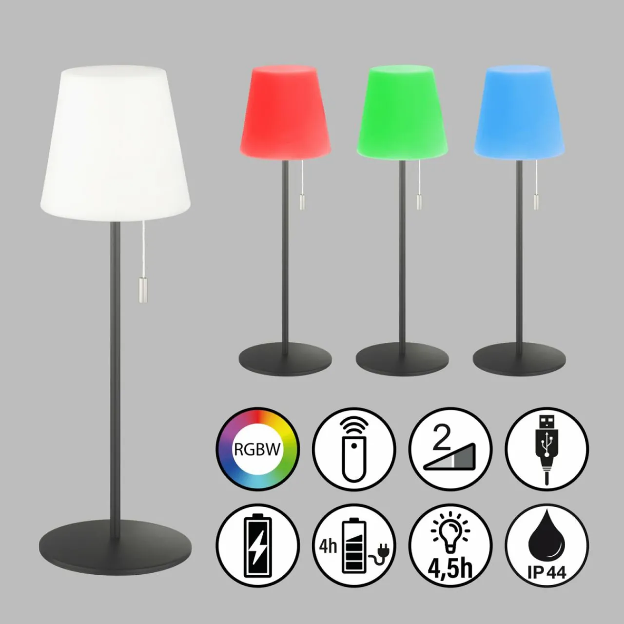 schner_wohnen_talent_lampe_de_table_batterie_led_3.webp Schöner Wohnen Talent lampe de table batterie LED^ Lampes Décoratives