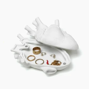 SELETTI Love in Bloom Love in a box, blanc, porcelaine, velours^ Meubles & Aménagements