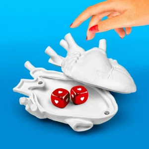 SELETTI Love in Bloom Love in a box, blanc, porcelaine, velours^ Meubles & Aménagements