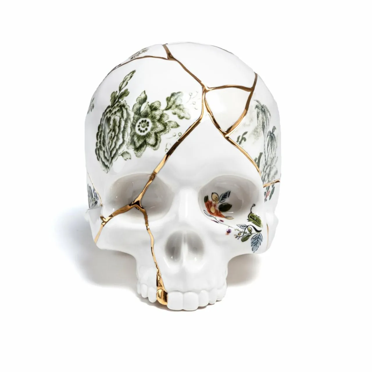 seletti_sculpture_kintsugi_skull_blanc_porcelaine_or_2.webp SELETTI Sculpture Kintsugi Skull, blanc, porcelaine, or^ Meubles & Aménagements