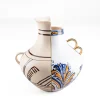 SELETTI Vase hybride Nazca, blanc / multicolore, Ø 22,5 cm, porcelaine^ Meubles & Aménagements