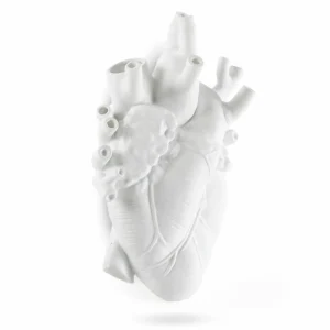 SELETTI Vase Love in Bloom Giant, blanc, H 60 cm, fibre de verre^ Meubles & Aménagements