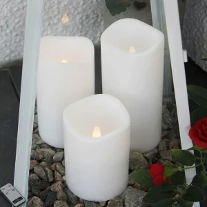 STAR TRADING Set de 3 bougies LED pour l’extérieur^ Lumière De Noël
