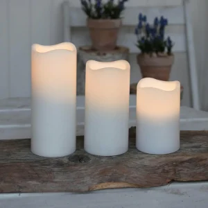 STAR TRADING Set de 3 bougies LED pour l’extérieur^ Lumière De Noël