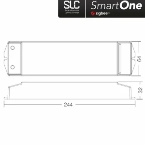 The Light Group SLC SmartOne alimentation ZigBee 24V 75W PWM RGBW^ Tension Constante