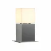 SLV Lampe pour socle Square Pole, hauteur 30 cm, gris, acier inoxydable^ Potelets Extérieurs