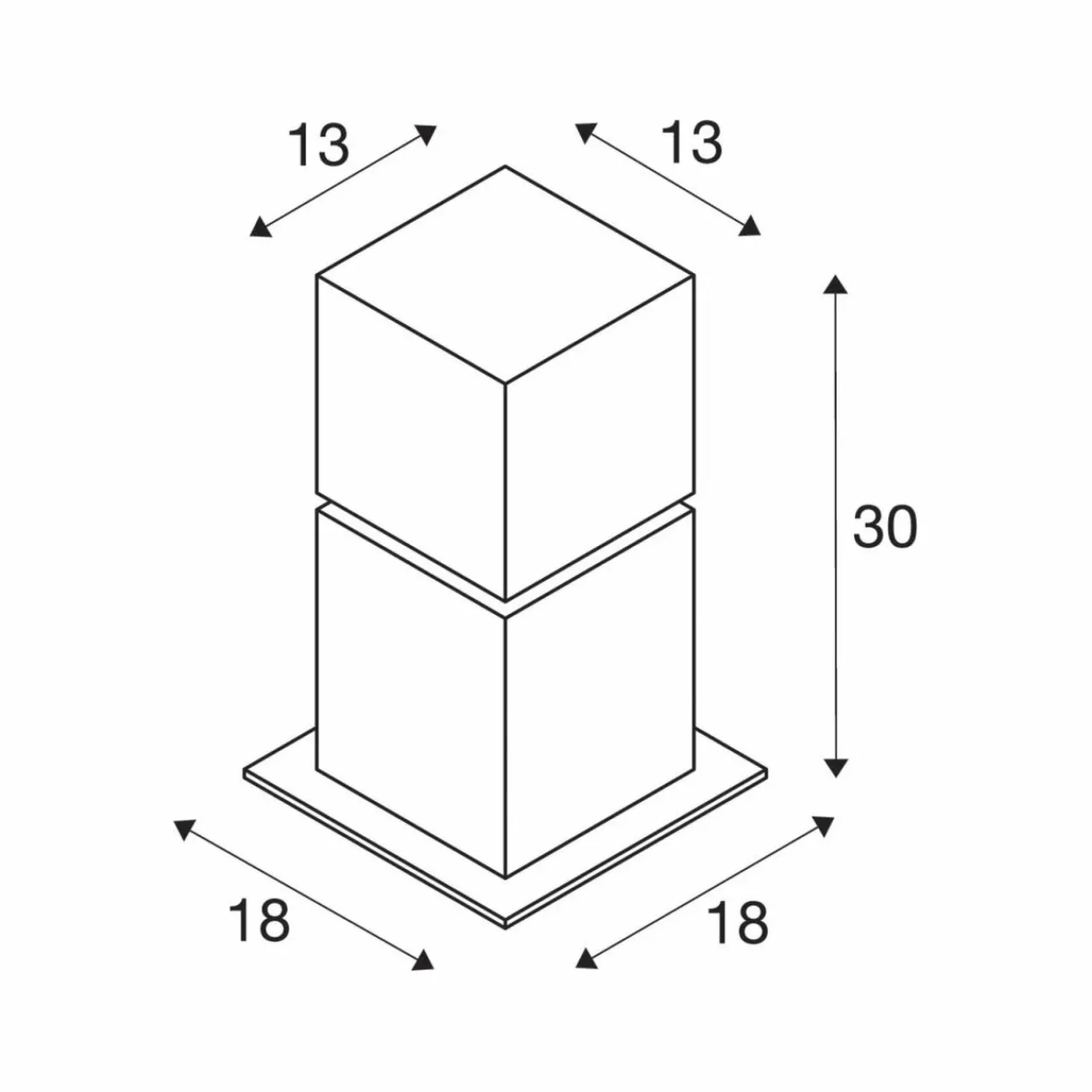 slv_lampe_pour_socle_square_pole_hauteur__cm_gris_acier_inoxydable_1.webp SLV Lampe pour socle Square Pole, hauteur 30 cm, gris, acier inoxydable^ Potelets Extérieurs