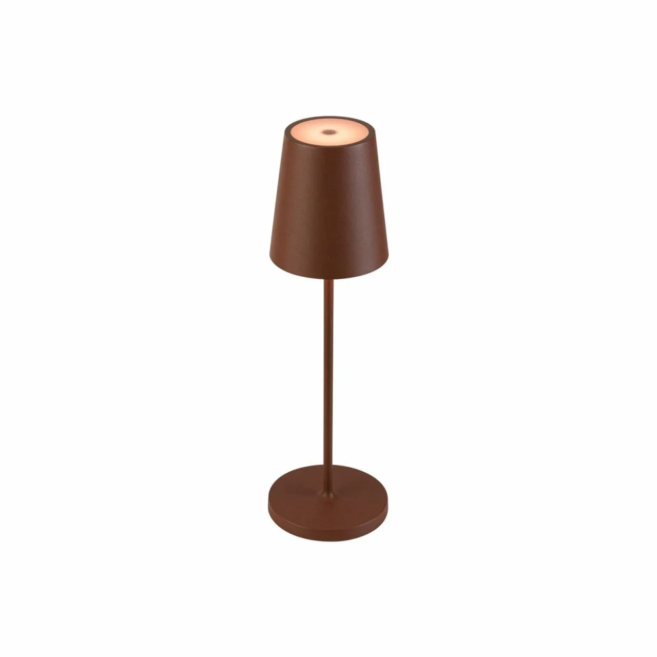 SLV Luminaire LED rechargeable Vinolina Two, couleur rouille, aluminium, Ø^ Lampes Décoratives
