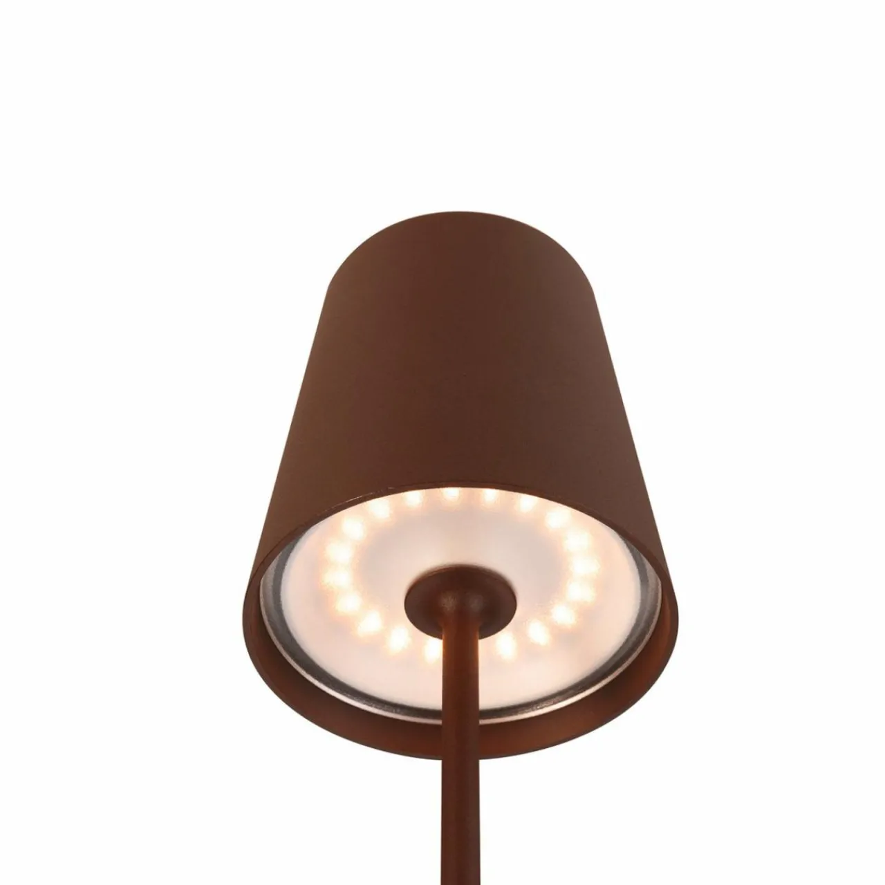 SLV Luminaire LED rechargeable Vinolina Two, couleur rouille, aluminium, Ø^ Lampes Décoratives