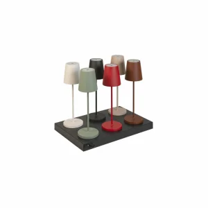 SLV Luminaire LED rechargeable Vinolina Two, vert, aluminium, Ø 11 cm, IP65^ Lampes Décoratives