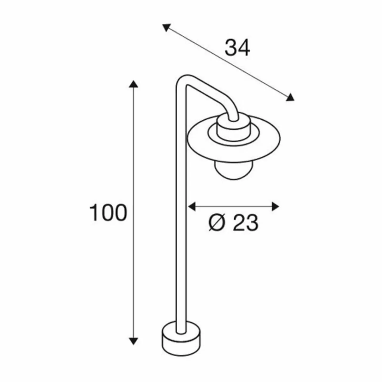 slv_molat_borne_lumineuse_hauteur__cm_2.webp SLV Molat Borne lumineuse, hauteur 100 cm^ Bornes Éclairage Extérieur