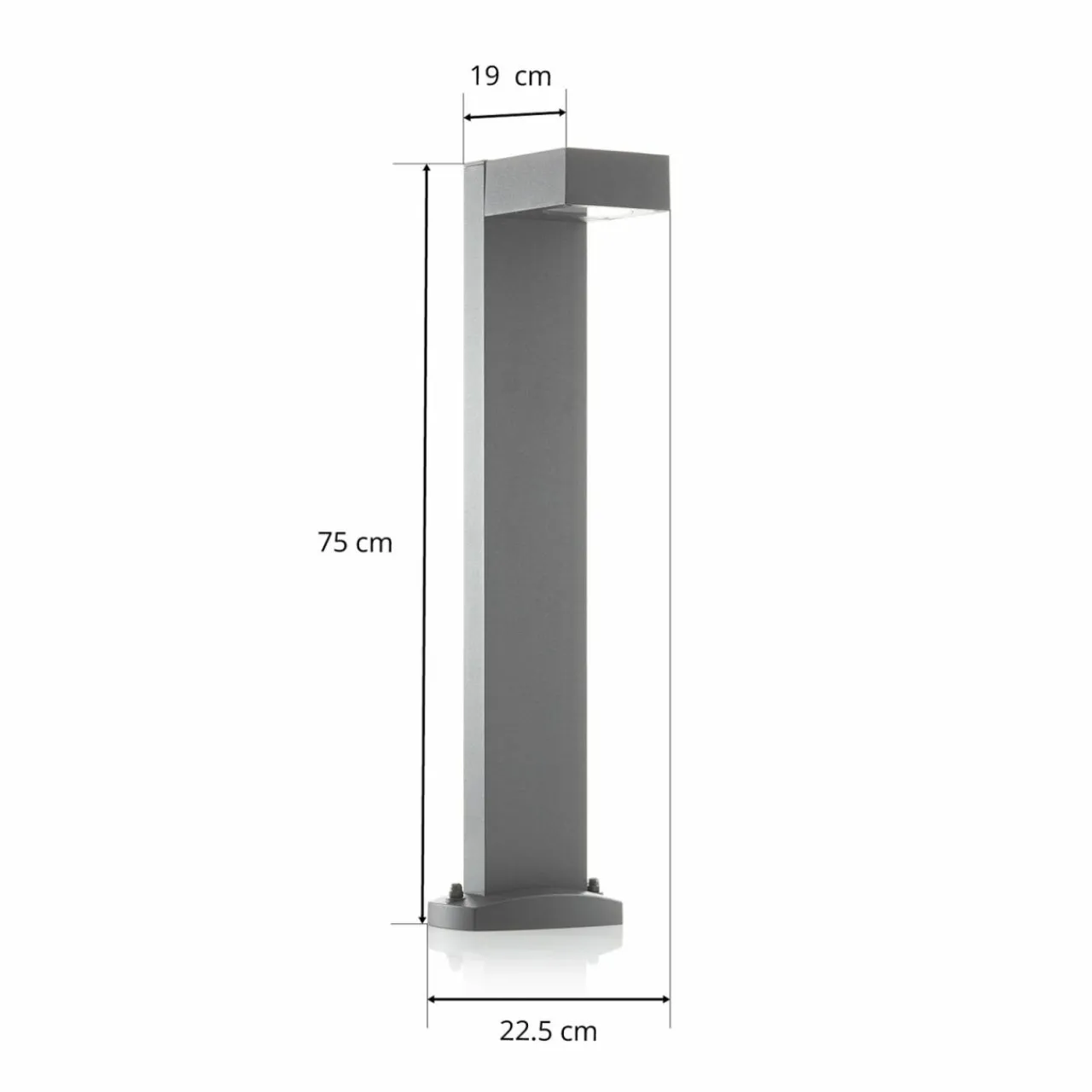 slv_quadrasyl___borne_lumineuse_anthracite_6.webp SLV Quadrasyl 75 - Borne lumineuse, anthracite^ Bornes Éclairage Extérieur