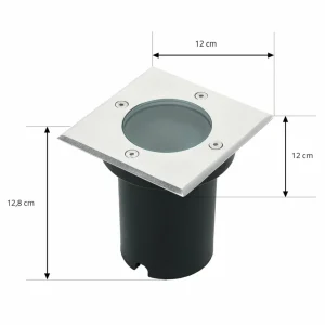 Lucande Spot encastré dans le sol Ava IP67 GU10^ Spots Encastrés Dans Le Sol D'Extérieur