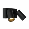Lucide Spot mural d’extérieur Taylor capteur 2 lampe noir^ Appliques D'Extérieur Avec Détecteur