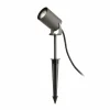Deko-Light Spot sur piquet Spiky, Ø 6 cm, gris, orientable, IP65, GU10^ Projecteurs D'Extérieur