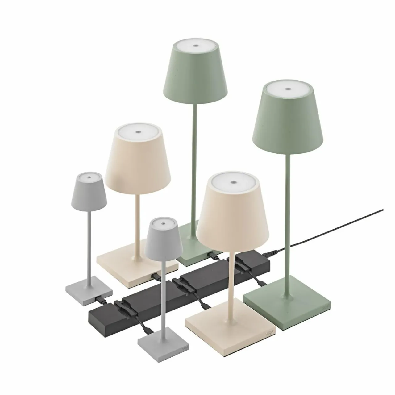 station_de_charge_usbc_pour_luminaires_rechargeables_nuindie__positions_1.webp Sigor Station de charge USB-C pour luminaires rechargeables Nuindie, 6 positions^ Matériel Électrique