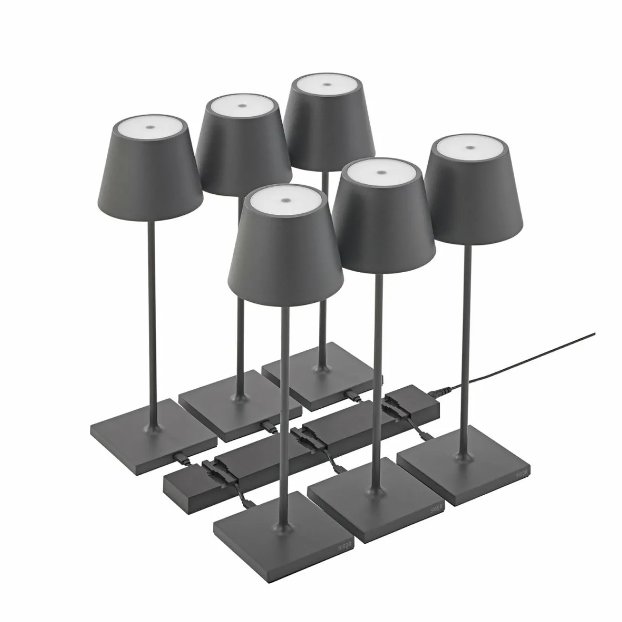 station_de_charge_usbc_pour_luminaires_rechargeables_nuindie__positions_2.webp Sigor Station de charge USB-C pour luminaires rechargeables Nuindie, 6 positions^ Matériel Électrique