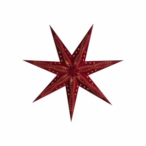 STERNTALER Samt étoile en papier, Ø 75 cm rouge^ Lumière De Noël