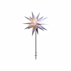 STERNTALER étoile LED IP44 pied Ø 100 cm blanc^ Lumière De Noël