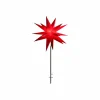STERNTALER étoile LED IP44 pied Ø 100 cm rouge^ Lumière De Noël