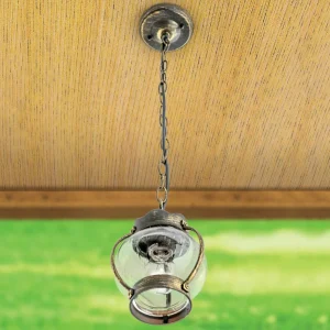 ORION Suspension d’extérieur Margerite, verre à bulles^ Suspensions D'Extérieur