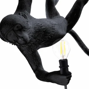 SELETTI Suspension LED Monkey Lamp oscillante noire^ Lampes Décoratives