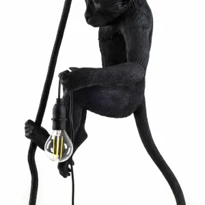 SELETTI Suspension LED Monkey Lamp suspendue noire^ Lampes Décoratives