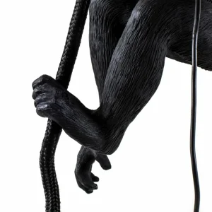 SELETTI Suspension LED Monkey Lamp suspendue noire^ Lampes Décoratives