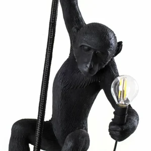 SELETTI Suspension LED Monkey Lamp suspendue noire^ Lampes Décoratives