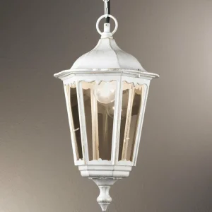 ORION Suspension Puchberg pour l'extérieur blanche-dorée^ Suspensions D'Extérieur