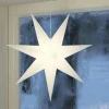 Markslöjd Étoile Clara à suspendre, velours Ø 75 cm, blanc^ Lumière De Noël