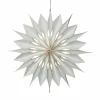STAR TRADING Étoile déco Flinga papier blanc avec aimant, pile^ Lumière De Noël