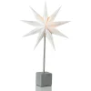 Markslöjd Étoile déco Hard en lampe à poser, 58 cm, blanche^ Lumière De Noël