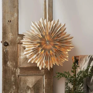 STAR TRADING Étoile déco Ice, papier sans douille, beige^ Lumière De Noël