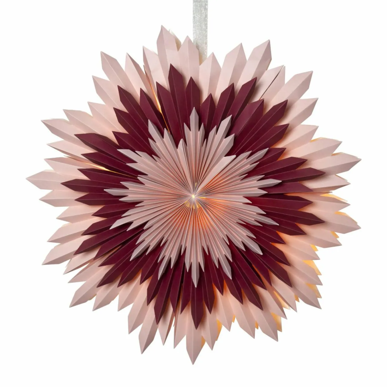 toile_dco_ice_papier_sans_douille_roserouge_0.webp STAR TRADING Étoile déco Ice, papier sans douille, rose-rouge^ Lumière De Noël
