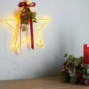 Sirius Étoile déco LED Liva Star, dorée, Ø 30 cm^ Lumière De Noël