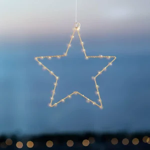 Sirius Étoile déco LED Liva Star, dorée, Ø 30 cm^ Lumière De Noël