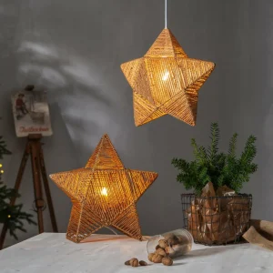 STAR TRADING Étoile déco Rappe en cordons de papier, suspendue^ Lumière De Noël