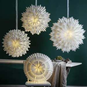 STAR TRADING Étoile déco Snow papier sans douille Ø70cm blanc^ Lumière De Noël
