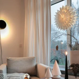 STAR TRADING Étoile déco Snow papier sans douille Ø70cm blanc^ Lumière De Noël