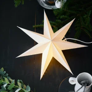 Markslöjd Étoile décorative Lively, suspendue, blanche, Ø 45 cm^ Lumière De Noël