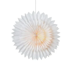 Markslöjd Étoile décorative Solina, suspendue, blanche, Ø 60 cm^ Lumière De Noël