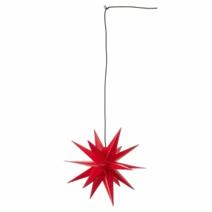 STERNTALER Étoile d’extérieur Ganesha 18 branches rouge^ Lumière De Noël