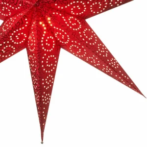 STAR TRADING Étoile en papier Antique rouge^ Lumière De Noël