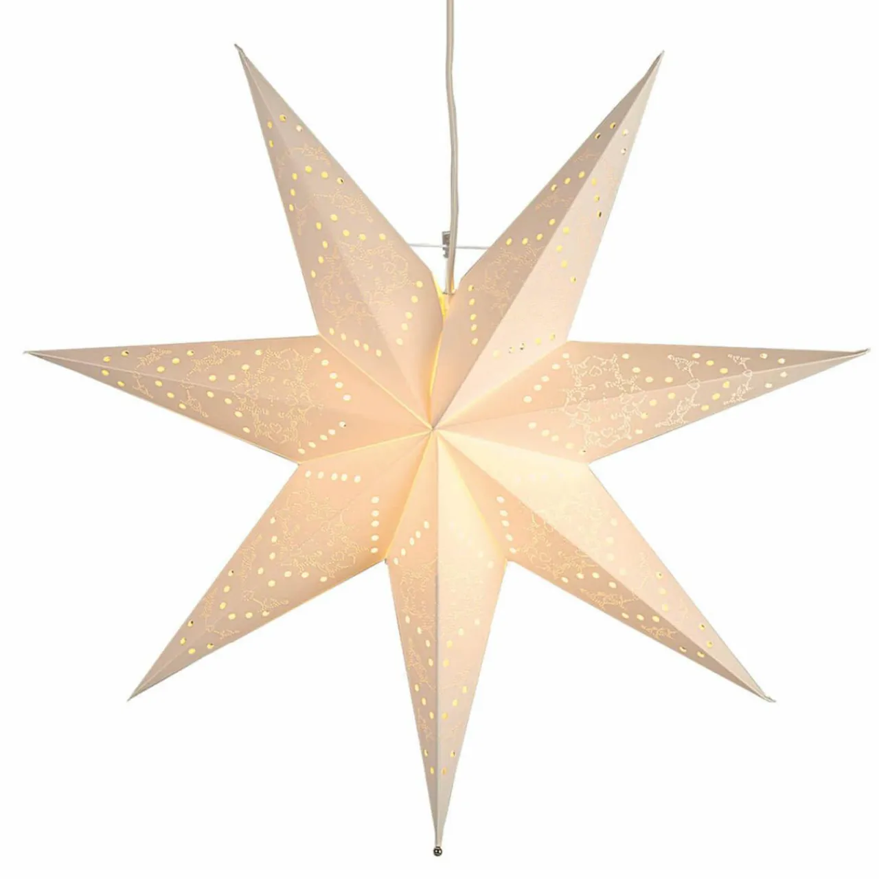 toile_en_papier_sensy__motif_suspension_0.webp STAR TRADING Étoile en papier Sensy à motif, suspension^ Lumière De Noël