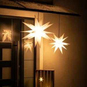 STERNTALER Étoile LED, 18 branches, Ø 25 cm, blanche^ Lumière De Noël