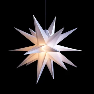 STERNTALER Étoile LED extérieur 18 branches blanche, Ø 40 cm^ Lumière De Noël