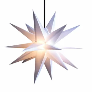STERNTALER Étoile LED extérieur 18 branches blanche, Ø 55 cm^ Lampes Décoratives