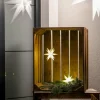 STERNTALER Étoile LED, extérieur 18 bras Ø 12 cm pile blanche^ Lumière De Noël